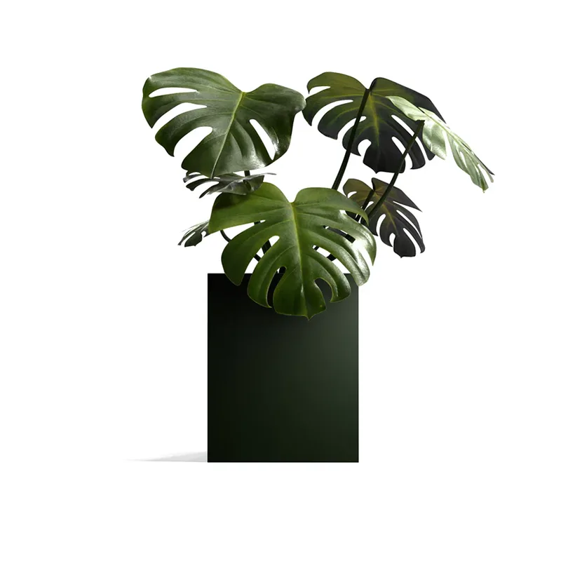 Magaan na Square Outdoor Planter