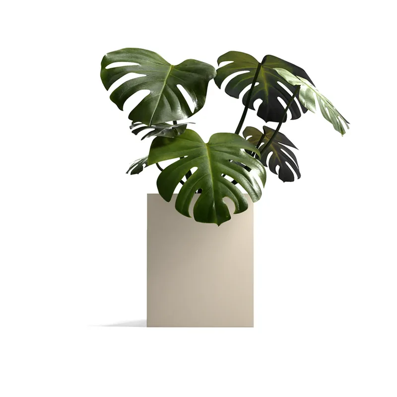 Magaan na Square Outdoor Planter