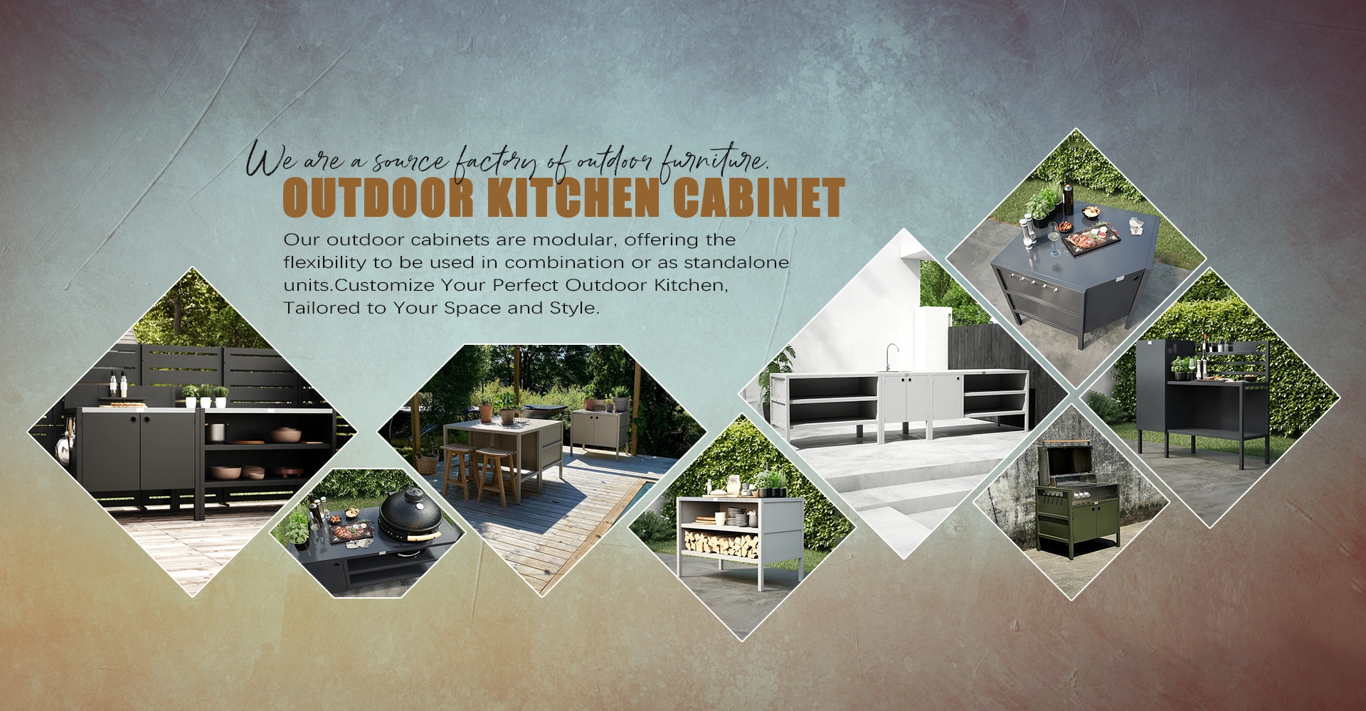 Supplier ng Matibay na Outdoor Kitchen Cabinet