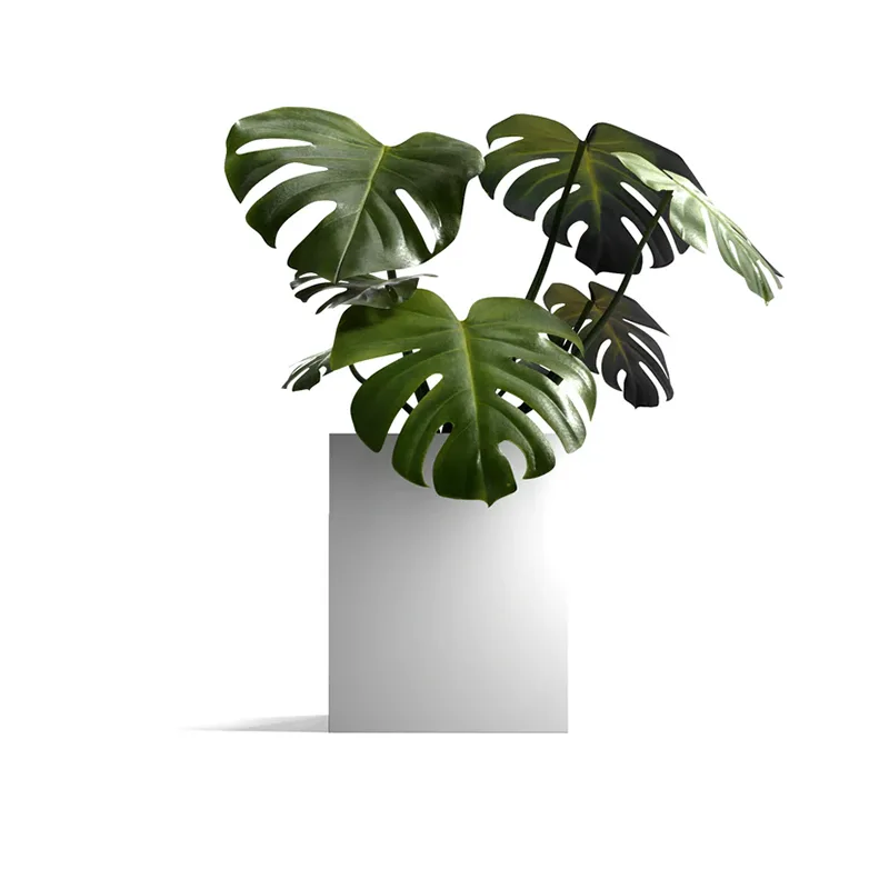 Magaan na Square Outdoor Planter