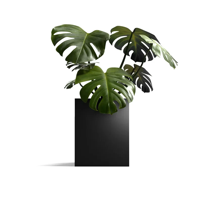 Magaan na Square Outdoor Planter