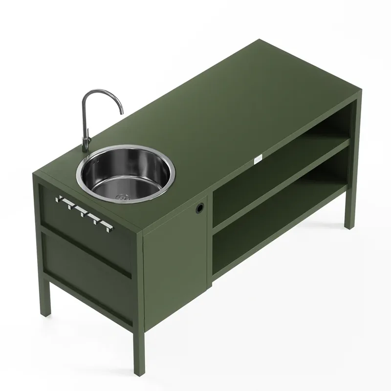 Multi Functional Outdoor Cabinet na may Lababo
